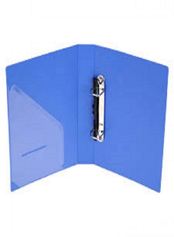 Peeplvalue Ring Binder File Strong and Durable 2D Type Ring Clip File (Blue) F/S Size (Pack of 1) - Image 3