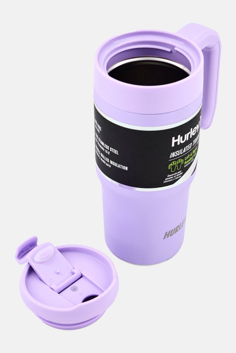 Hurley Double Wall Stainless Steel Travel Mug 650ml, Lavender - Image 3