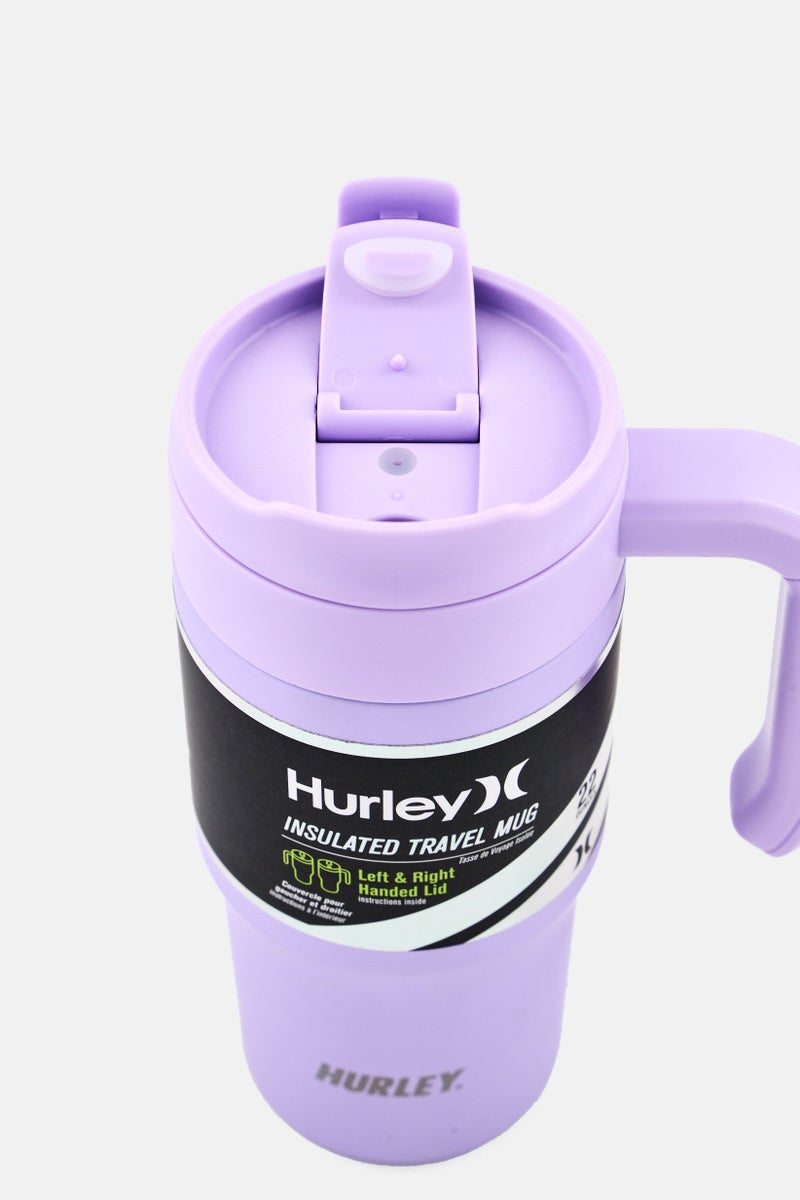 Hurley Double Wall Stainless Steel Travel Mug 650ml, Lavender - Image 2