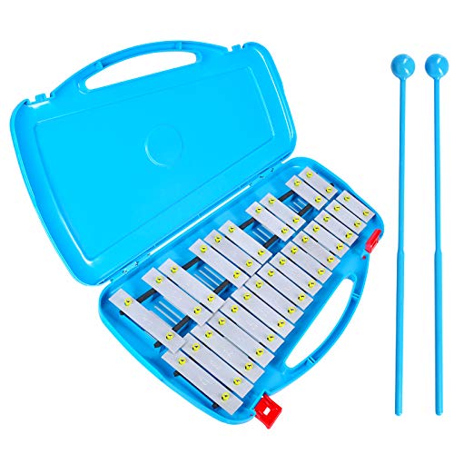 EASTROCK Professional Glockenspiel 25 Notes Xylophone Perfectly Percussion Instrument - Image 1