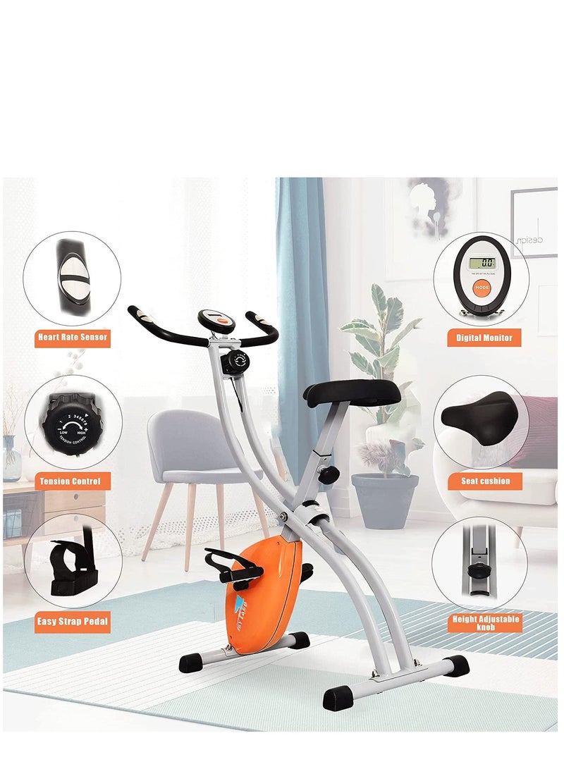 Sky Land Portable Fitness Exercise Bike | Stationary X-Bike With 8-Level Resistance For Home Use - Image 2