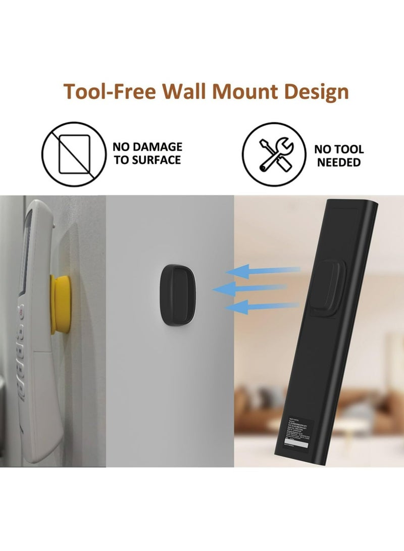 YOUGE 4 Pack Upgraded Magnetic Remote Control Holder Wall Mount - Enhanced N52 Magnets & Stronger Adhesive, No-Drill Remote Organizer for TV/Fan/AC Remotes - Image 5