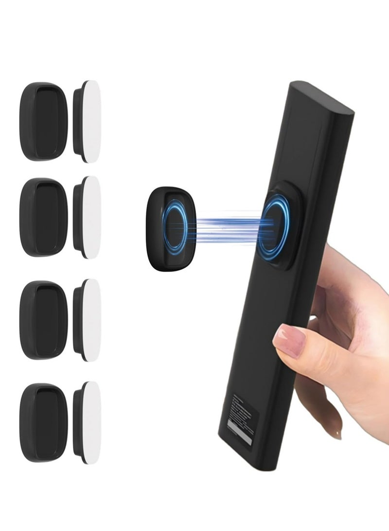 YOUGE 4 Pack Upgraded Magnetic Remote Control Holder Wall Mount - Enhanced N52 Magnets & Stronger Adhesive, No-Drill Remote Organizer for TV/Fan/AC Remotes - Image 1