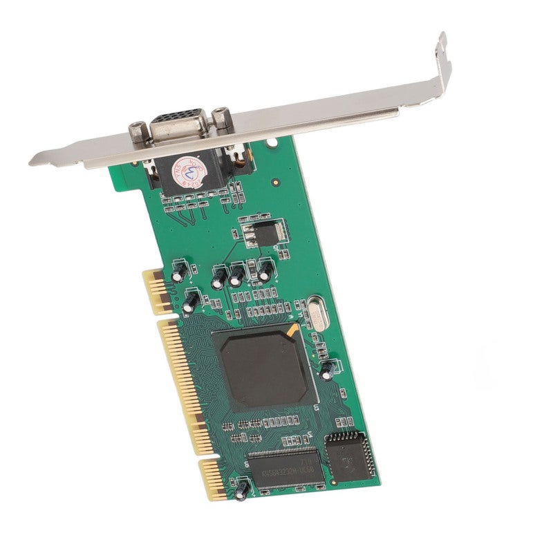 بطاقة رسومات PCI بسعة 8 ميجابايت و32 بت لا تحتاج إلى تعريف - تعمل بتقنية التوصيل والتشغيل - بطاقة فيديو PCI VGA عالمية ذات توافق عالٍ مع أجهزة الكمبيوتر المكتبية والخوادم وأجهزة التحكم الصناعي - Image 3