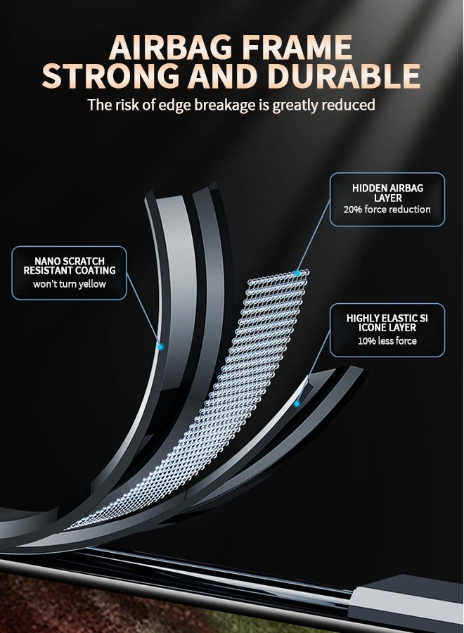 GROIC For Samsung Galaxy S23 Plus 6.6 Inch Luxury Case Tpu Carbon Fiber & Leather Back Cover Compatible With S23 Plus Camera Protection Shockproof Phone Case (S23Plus, Black) - Image 4