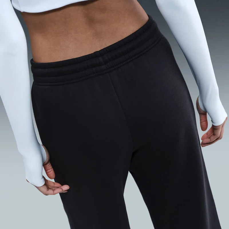 Nike black Women's Sportswear Phoenix Fleece Wide-Leg Pants for Women | Best Price UAE