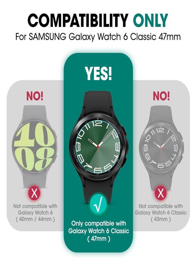 SUPCASE for Samsung Galaxy Watch 6 Classic 47mm Case with Band (Unicorn Beetle Pro), [2 Pack Screen Protector] Rugged Protective Cover with Adjustable Strap Band for Galaxy Watch 6 Classic, Black - Image 2