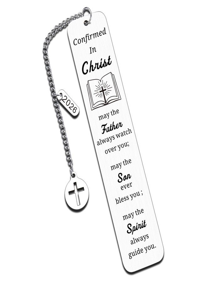 FOOZDEEVAAQ Confirmation Gifts for Teen Girls Confirmation Gifts for Teenage Boys Baptism Gift for Men Women Easter Basket Stuffer for Kids Confirmed Bookmark 2026 Faith Based Gift Confirmed in Christ Christmas - Image 1
