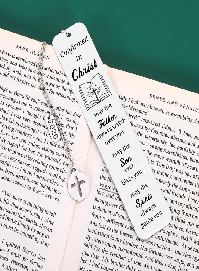 FOOZDEEVAAQ Confirmation Gifts for Teen Girls Confirmation Gifts for Teenage Boys Baptism Gift for Men Women Easter Basket Stuffer for Kids Confirmed Bookmark 2026 Faith Based Gift Confirmed in Christ Christmas - Image 4