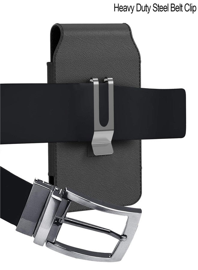 كفر أون جراب CoverON لهاتف Motorola Razr 2025 Ultra/Razr+ Plus 2024 /Razr 2023/2020/2019 - جراب هاتف محمول مع مشبك حزام، جراب جلدي عمودي للحمل (يناسب غطاء Otterbox أو أي غطاء آخر) - Image 4