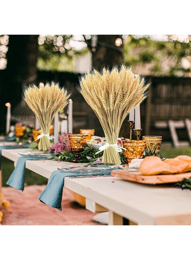 Natural Dried Wheat Flower Bouquet, 100 x 40 cm, for Home Decor & Events - Image 2