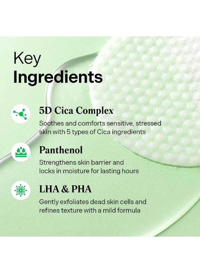 Torriden Balanceful Toner Pads With 5D Cica Complex, Lha & Pha 180Ml | Gentle Exfoliating & Soothing Vegan Pads | For Sensitive & Acne-Prone Skin - 60 Sheets - Image 4