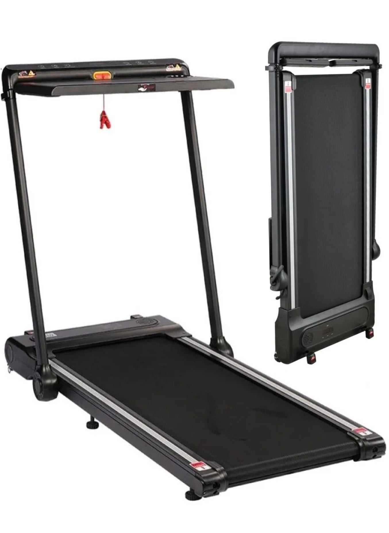 Lijiujia treadmill running  max user wight 120 kg, a power of 2.5 HP, 2 in 1 foldable, with a remote control, speed from 1-12 km/h, and a distinctive running area of ​​105*44 cm, model 8300 