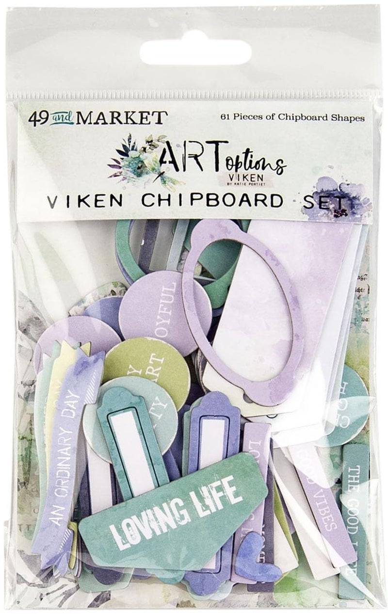 49 AND MARKET Art VIKEN CHIPBOARD White