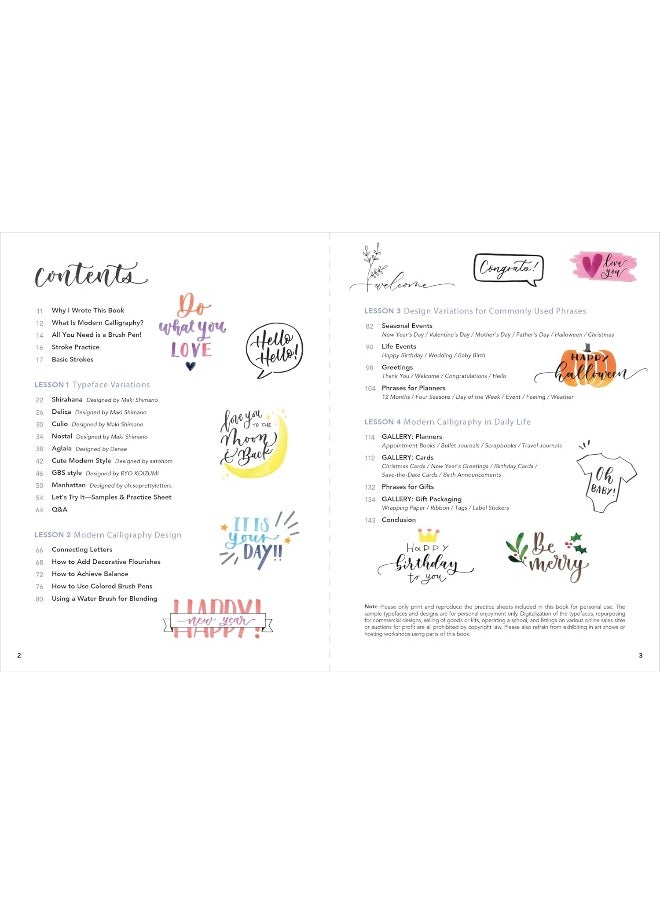 A Beginner's Guide to Modern Calligraphy & Brush Pen Lettering: Learn to Create Beautiful Hand Lettering for Invitations, Cards, Journals and More! (400 Step-By-Step Examples)  - Image 2