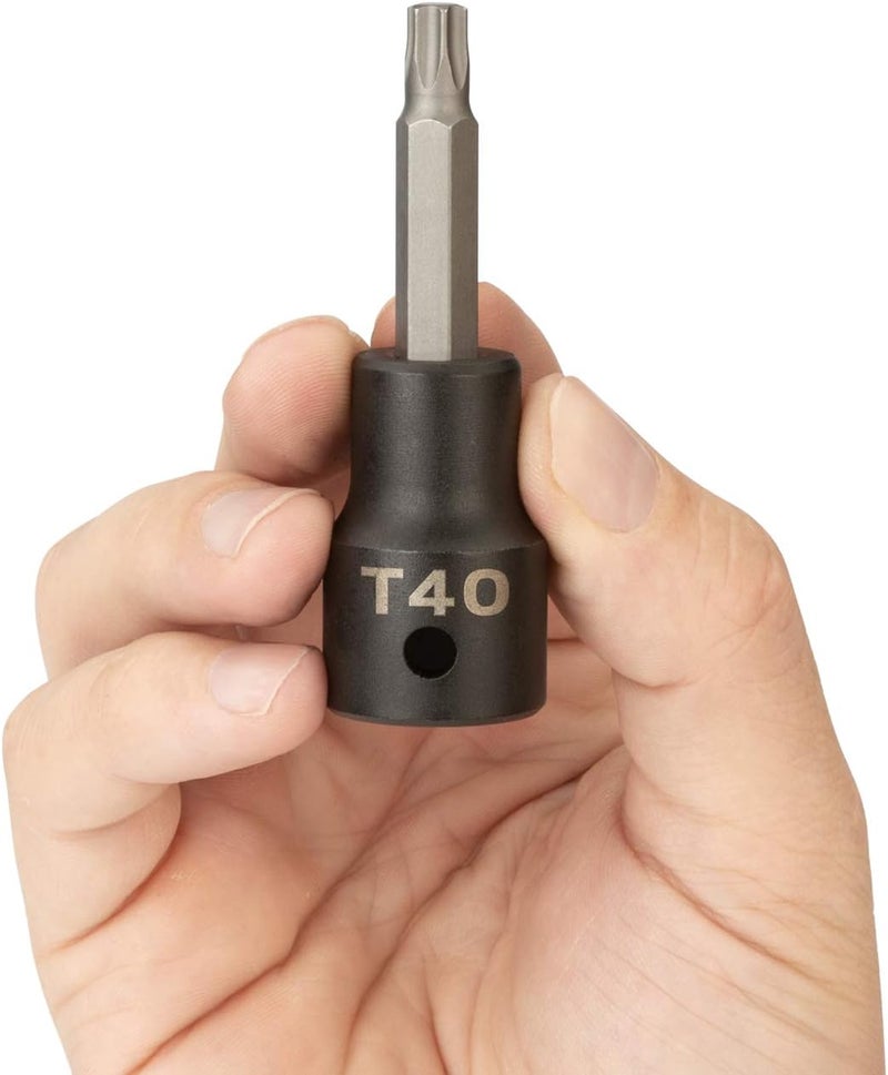 Tekton 1/2 Inch Drive x T40 Torx Impact Bit Socket | SIB24240 - Image 3