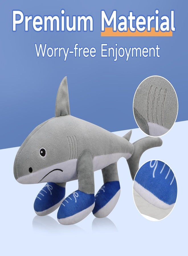 Guiqulai Italian Brainrot Style Plush Toy 13 Inch Soft Stuffed Meme Dolls Unique Fun Decoration Gift Ideas for Collectors, Aesthetic Décor Bedroom Shark - Image 3