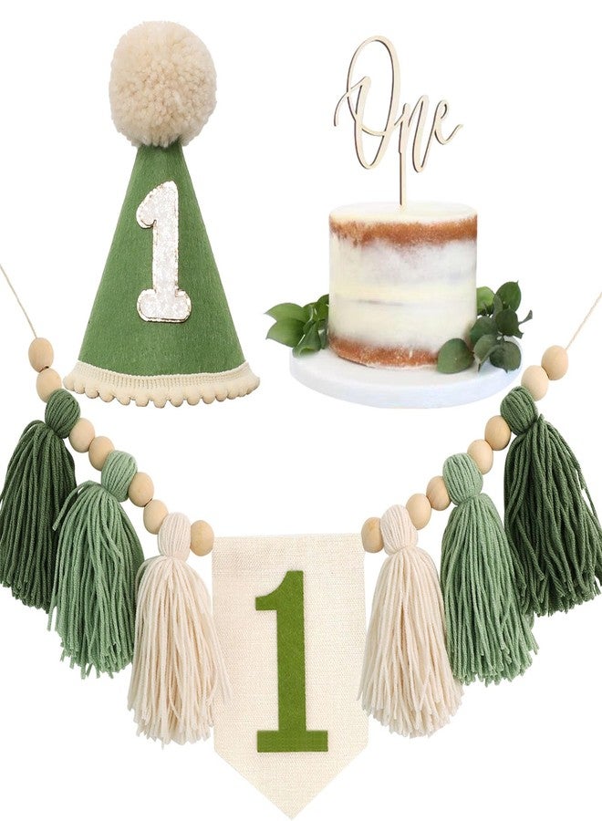 Ereniko Handmade Boho 1st Birthday High Chair Banner Boho 1st Birthday Hat Decorations Party For Girl Baby Shower Wall Hangings Decorative For Kids Bedroom Birthday Hat - Image 4