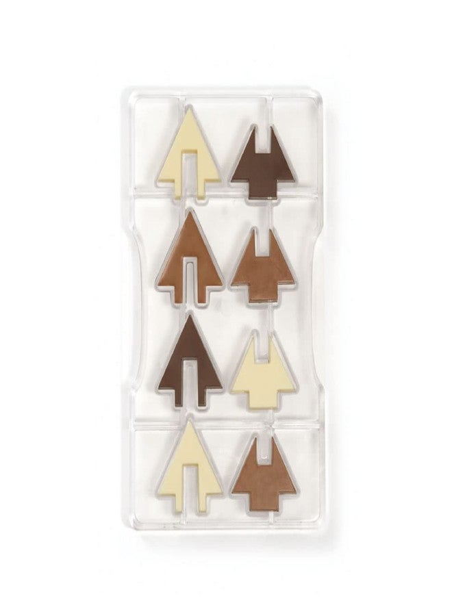 DECORA Interlocking Fir Chocolate Mould, Polycarbonate, 20 x 12 x 2.3 cm - Image 1