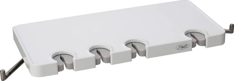 PERK PERK Shelf with Tooth Brush Holder with Hook use in Bathroom as Multifunctional Item Italian Concept Material Toothbrush Holder in P E R K Bathroom Accessories  - Image 2