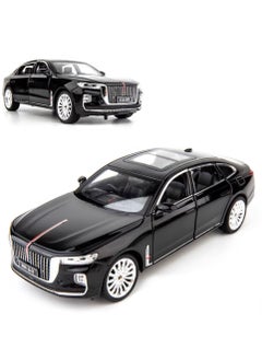 1:24 Scale Hongqi H9 Toy Cars Diecast Model Luxury Metal Car Zinc Alloy Pull Back with Front and Back Lights, Open Door, Off Road Real Suspensions