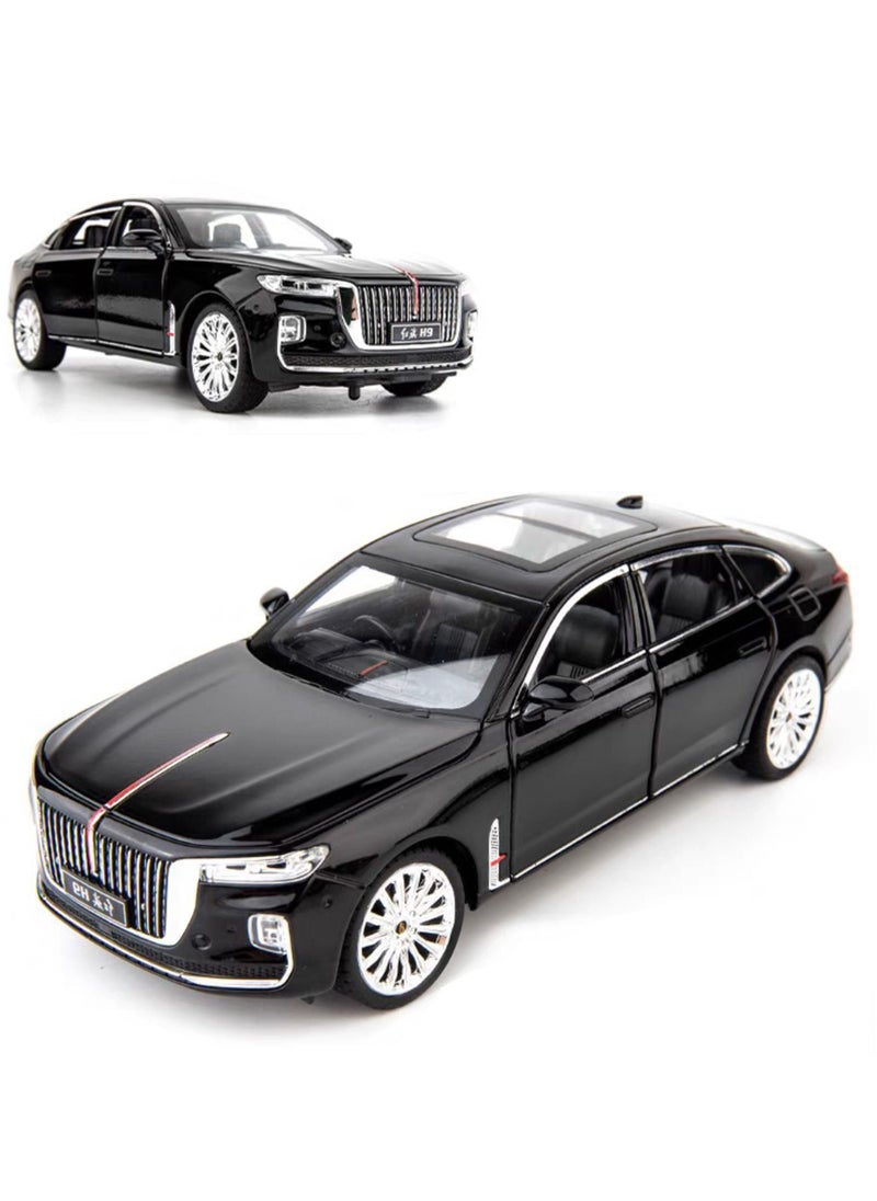Swift - 1:24 Scale Hongqi H9 Toy Cars Diecast Model Luxury Metal Car Zinc Alloy Pull Back with Front and Back Lights, Open Door, Off Road Real Suspensions - Image 1