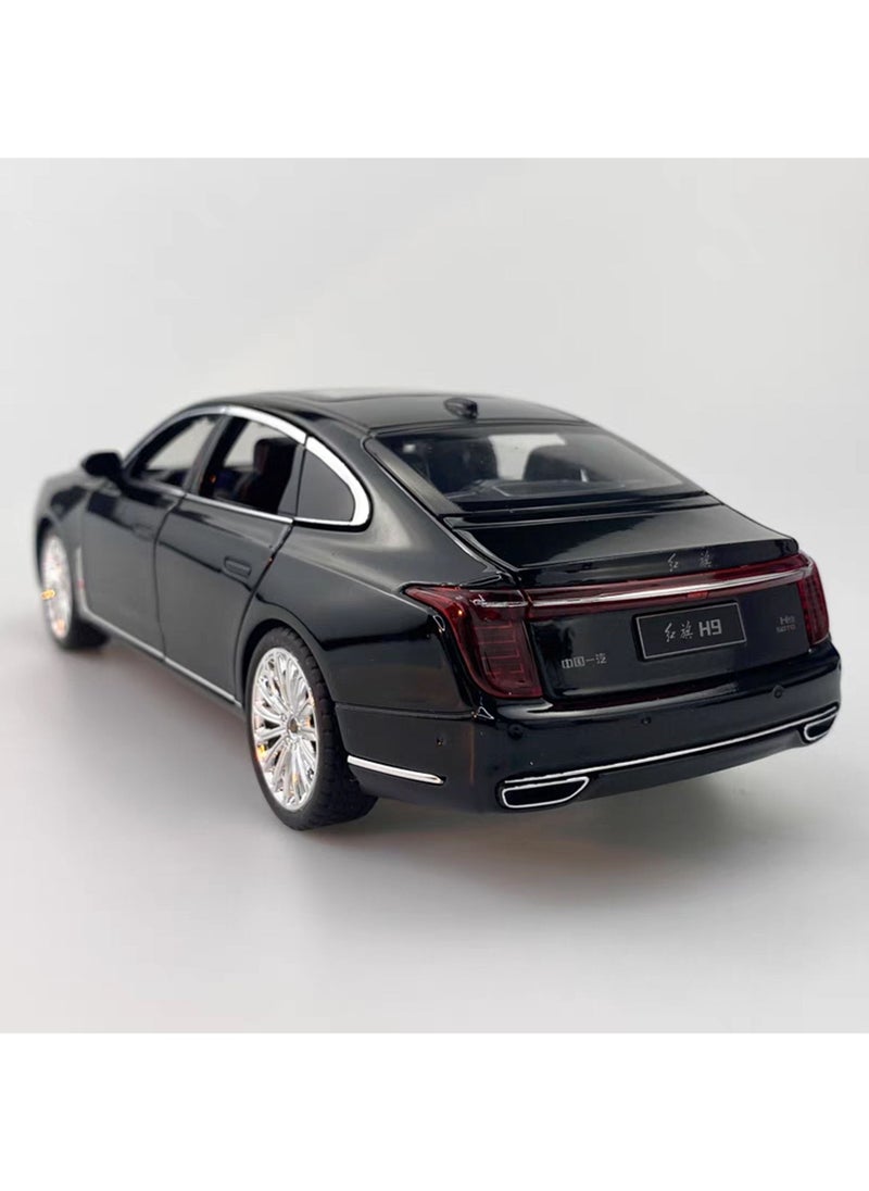 Swift - 1:24 Scale Hongqi H9 Toy Cars Diecast Model Luxury Metal Car Zinc Alloy Pull Back with Front and Back Lights, Open Door, Off Road Real Suspensions - Image 1