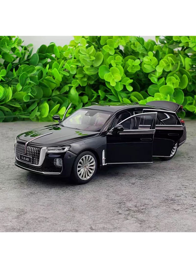 Swift - 1:24 Scale Hongqi H9 Toy Cars Diecast Model Luxury Metal Car Zinc Alloy Pull Back with Front and Back Lights, Open Door, Off Road Real Suspensions - Image 1