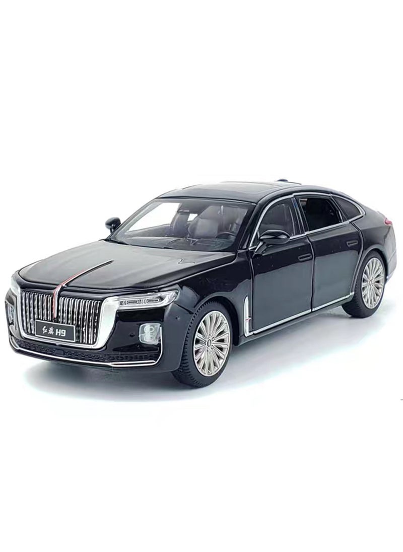 Swift - 1:24 Scale Hongqi H9 Toy Cars Diecast Model Luxury Metal Car Zinc Alloy Pull Back with Front and Back Lights, Open Door, Off Road Real Suspensions - Image 1