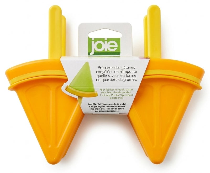 Joie Lemon Freeze Pops Ice Pop Molds BPA Free Reusable Popsicle Maker Fun Summer Ice Candy Molds Easy Fill Freeze Homemade Frozen Treat Maker for Kids Juice Yogurt Dessert - Image 2