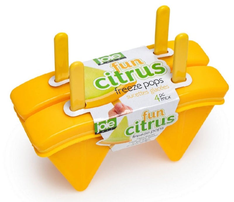 Joie Lemon Freeze Pops Ice Pop Molds BPA Free Reusable Popsicle Maker Fun Summer Ice Candy Molds Easy Fill Freeze Homemade Frozen Treat Maker for Kids Juice Yogurt Dessert - Image 1