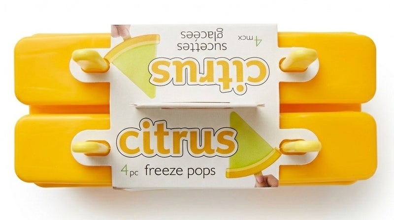 Joie Lemon Freeze Pops Ice Pop Molds BPA Free Reusable Popsicle Maker Fun Summer Ice Candy Molds Easy Fill Freeze Homemade Frozen Treat Maker for Kids Juice Yogurt Dessert - Image 3