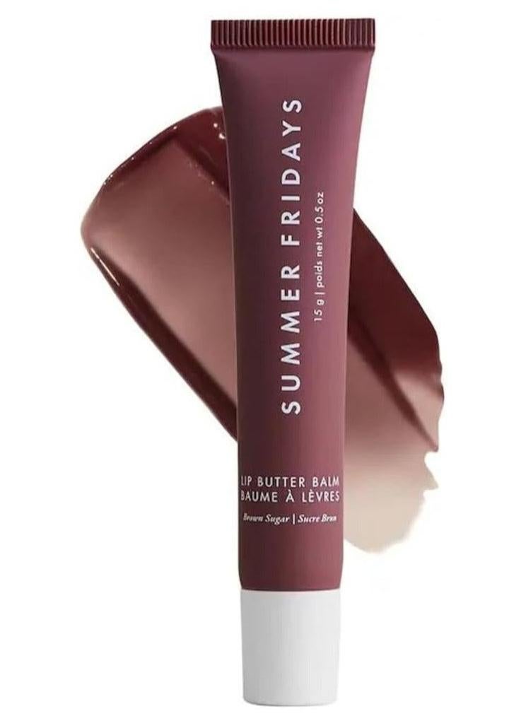 سامر فرايدايز مرهم الشفة يوم الجمعة الصيفي - مكيفة و مرهم الشفة - مرطب فوري ، لامعة ومرطبة - الشفة الشفة واضحة ومهدئة الرعاية - السكر البني ( 0.5 أوقية ) - Image 1
