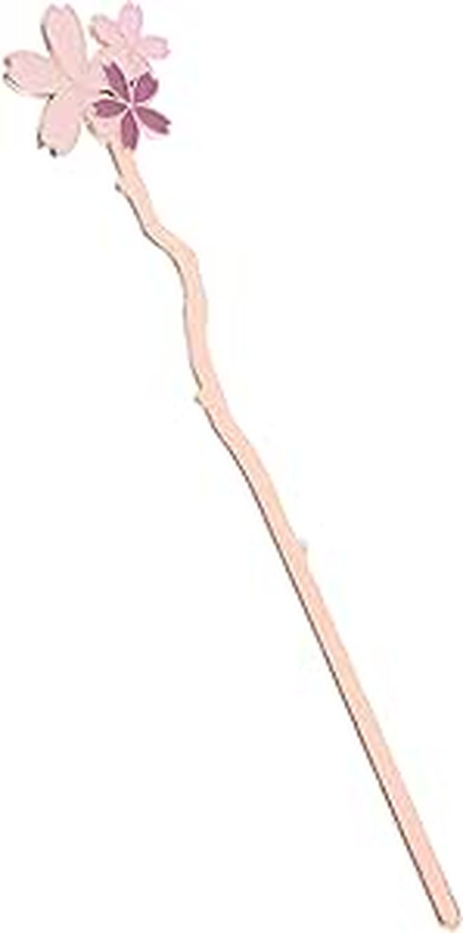 Cherry Blossom Bookmark Metal Page Marker Floral Flag Pink Flower Design Literary Indicator For Readers Women Students - Image 1