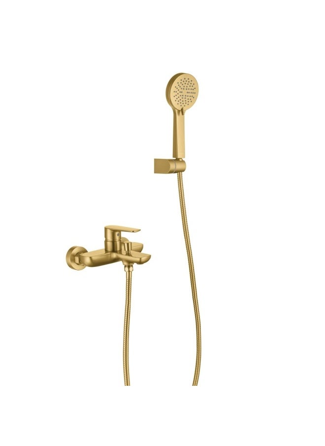 DANUBE HOME Milano Calli Wall Mounted Bath Shower Mixer Set Snow Gold - Made In China  - Image 1
