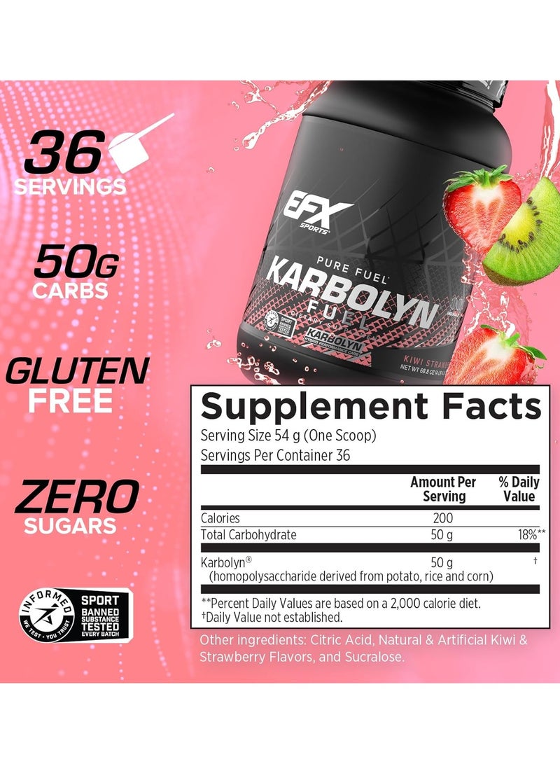 إي إف إكس سبورتس مكمل الكربوهيدرات كاربولِن - كيوي الفراولة - (4 باوند) - Image 2