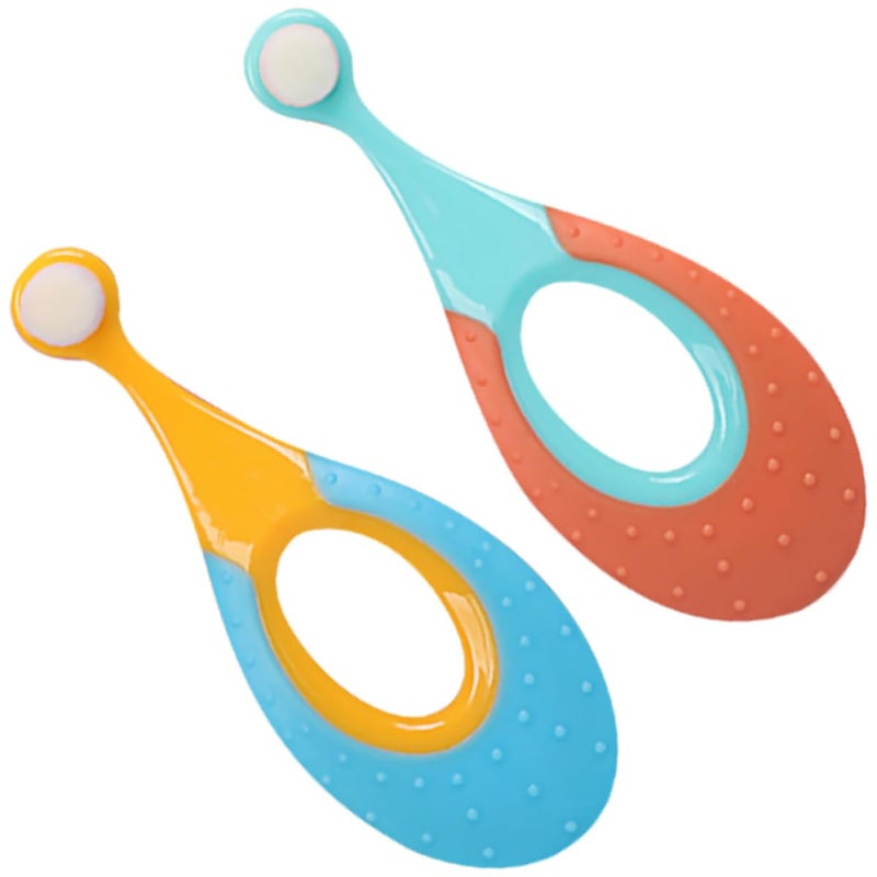 2 Pack Extra Soft Bristles Toothbrush Set With Wide Handle For Teeth Cleaning Oral Care Random Color - Image 2