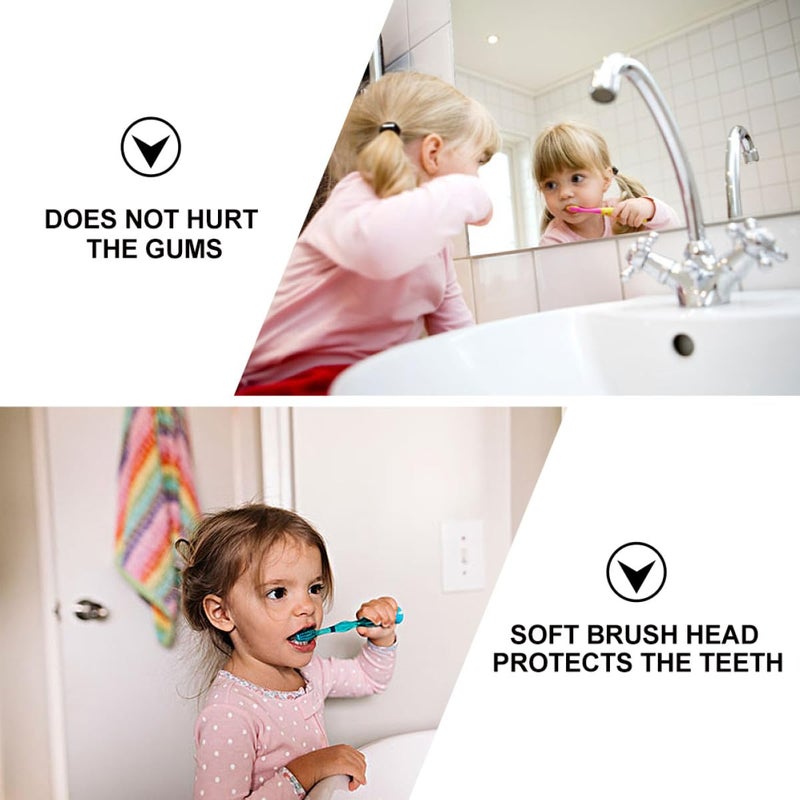 2 Pack Extra Soft Bristles Toothbrush Set With Wide Handle For Teeth Cleaning Oral Care Random Color - Image 5