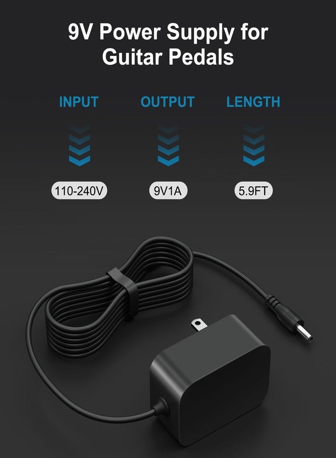 ووكور محول طاقة بديل من WUKUR لدواسات جيتار Boss PSA 9V، متوافق مع موديلات Boss PSA-120S، ME-80، ME-70، ME-25، ME-50B، GT-100، GT-1، GT-10، AD-10، BR-80، BR-600، DB-88، DB-90، CE-2B، RE-20، RC-1، RC-3 - Image 2