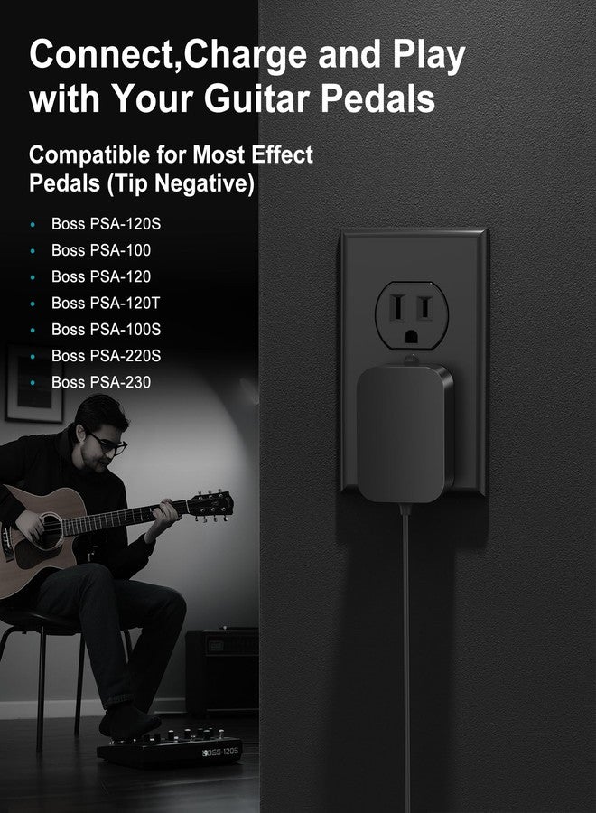 ووكور محول طاقة بديل من WUKUR لدواسات جيتار Boss PSA 9V، متوافق مع موديلات Boss PSA-120S، ME-80، ME-70، ME-25، ME-50B، GT-100، GT-1، GT-10، AD-10، BR-80، BR-600، DB-88، DB-90، CE-2B، RE-20، RC-1، RC-3 - Image 3