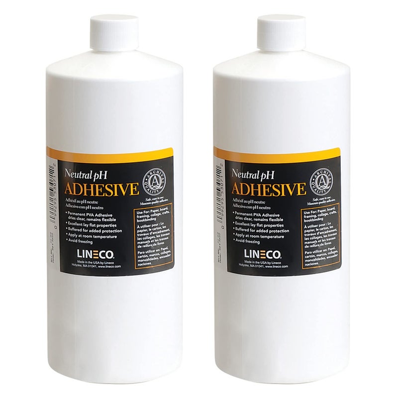 Lineco Neutral pH Acid-Free All-Purpose PVA Adhesive, Dries Clear, Flexible, 1 Quart, Ideal for Bookbinding, Book Repair, Framing, Collages, Paper Art and Crafts - Image 1