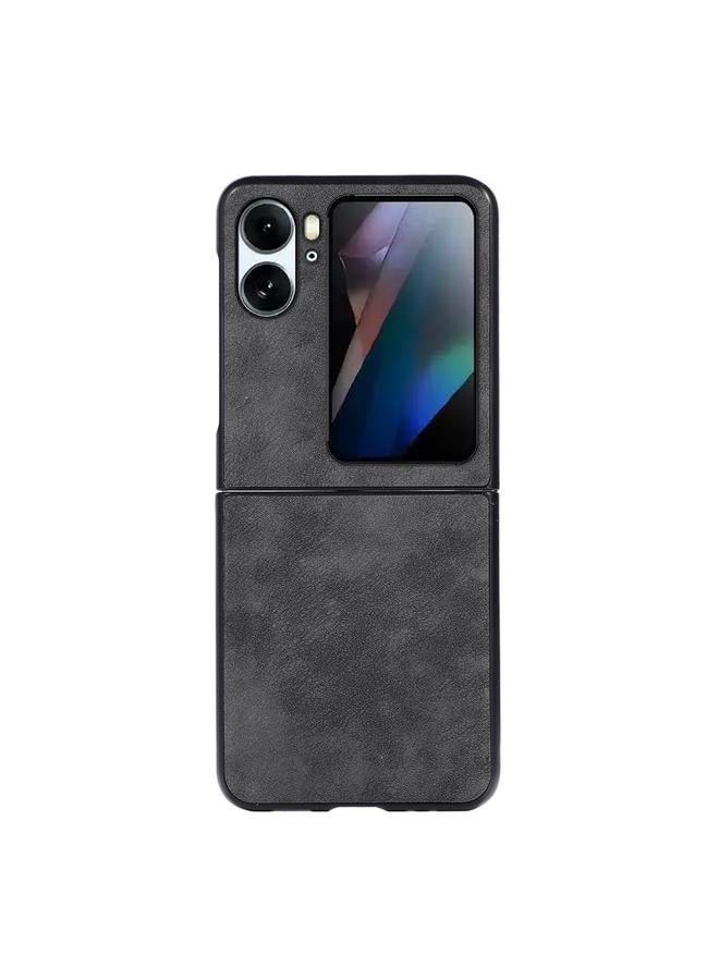 اس-توب جراب هاتف OPPO Find N2 Flip من نسيج مغربي مقاوم للصدمات مصنوع من مادة البولي يوريثان - Image 1