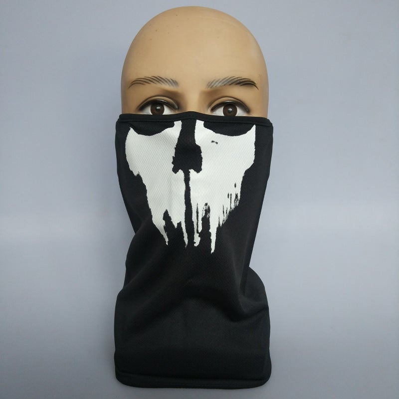 Generic New Call of Duty Game Skull Cover Ghost Mask Halloween Mask Quick-Dry Riding Sun CoverMesh B02 Mesh B02