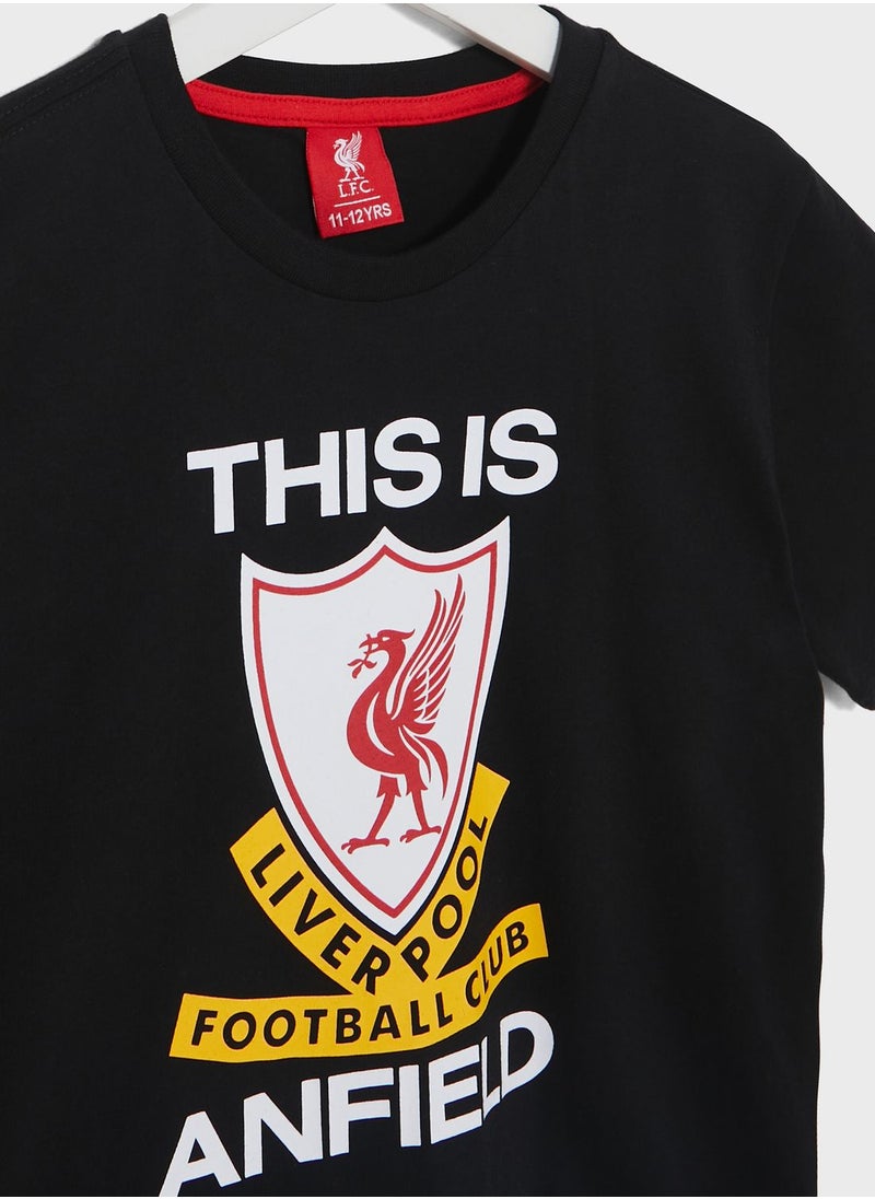 Liverpool FC - Kids Liverpool This Is Anfield T-Shirt - Image 1