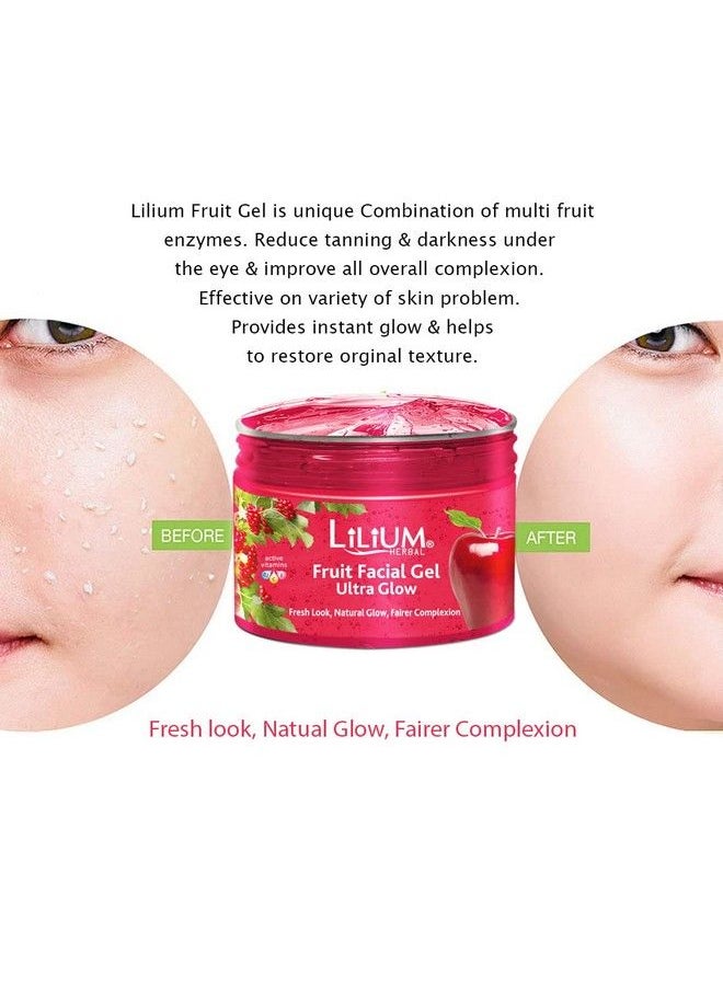 LILIUM Fresh Look Natural Glow Fairer Complexion Fruit Facial Gel 250Gm  - Image 4