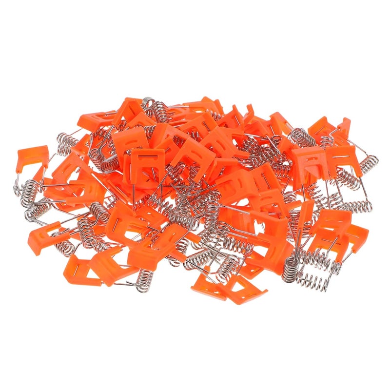 100 قطعة مشابك ربيعية للإنارة المدمجة من البلاستيك لتثبيت تركيبات الإضاءة المدمجة بأمان ودعم التثبيتات المتعددة - Image 2