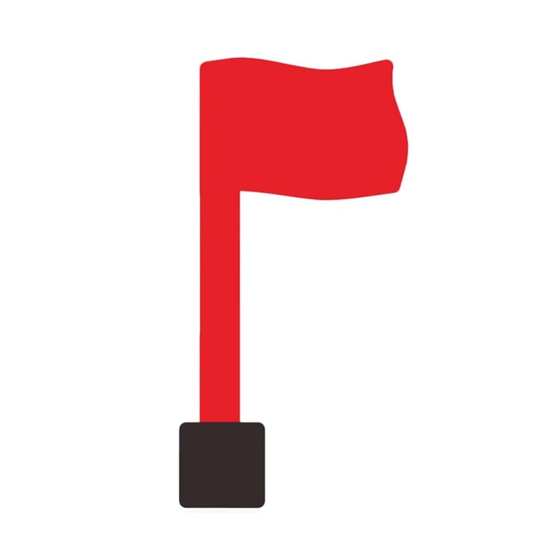 Pcmursal Mailbox Replacement Flag Kit Red Flag For Mailbox Universal Replacement Mailbox Flag With Double Sided Sticky Pads - Image 1