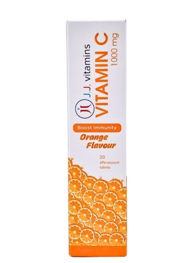 J.J Vitamins Vitamin-C 1000Mg Effervescent Tablets