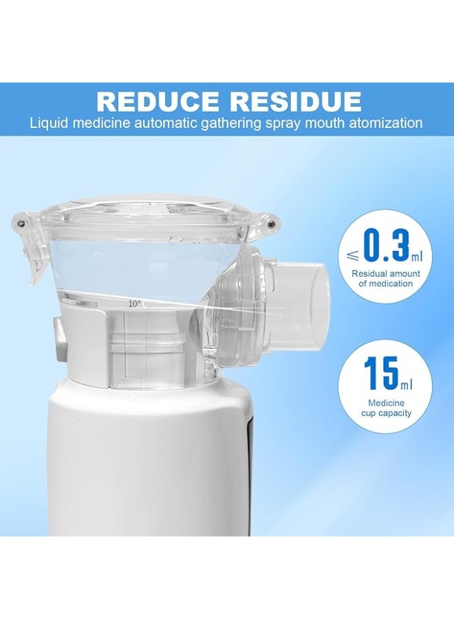 Portable Inhalation Nebulizer Set for Adults & Children – Rechargeable USB Nebulizer, Ultra-Quiet, Includes Masks & Mouthpiece for Home & Travel - Image 2