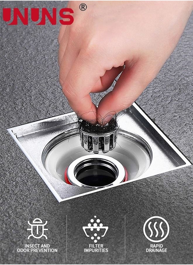 UNUNS - 2PCS Shower Floor Drain Backflow Preventer One Way Drain Valve Sewer Core  Magnetic Floor Drain Insert Drain Plug Oversized Pop Up Bathroom Drain Stopper - Image 1